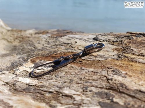 SASAME Extra erős hordós forgó biztonsági kapoccsal - Black - 10