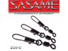 SASAME Extra erős hordós forgó biztonsági kapoccsal - Black - 6