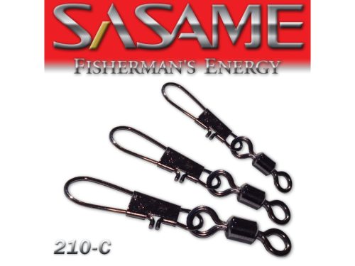 SASAME Extra erős hordós forgó biztonsági kapoccsal - Black -1/0