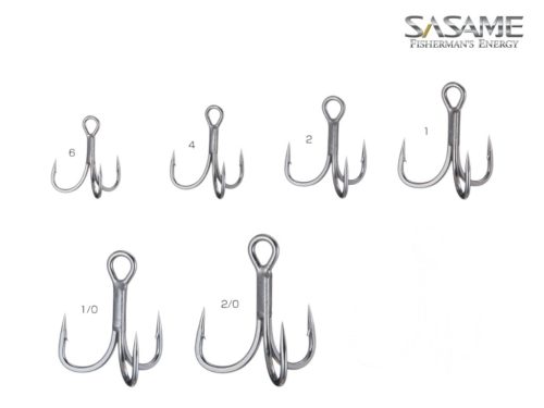 SASAME Straight Point Treble Hook- Egyenes hegyű hármas Horog - 1 méret