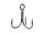 SASAME Straight Point Treble Hook- Egyenes hegyű hármas Horog - 2/0 méret