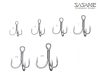 SASAME Straight Point Treble Hook- Egyenes hegyű hármas Horog - 2/0 méret