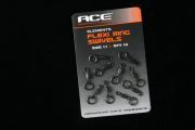 ACE Carp - Flexi Ring Swivels - forgó rugalmas gyűrűvel - 10db / csomag - méret: 11