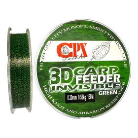   CPX - 3D CARP FEEDER INVISIBLE - Green zsinór - 150m - 0,18mm
