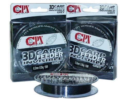 CPX - 3D CARP FEEDER INVISIBLE - Grey (Szürke) zsinór - 150m - 0,20mm