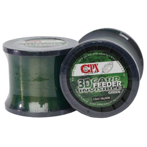 CPX - 3D CARP Line - Green zsinór - 6000m - 0,22mm