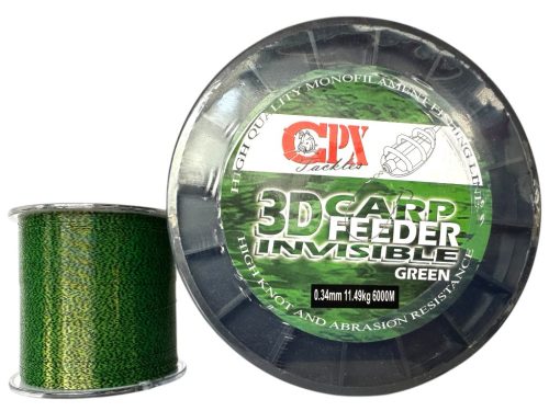 CPX - 3D CARP Line - Green zsinór - 6000m - 0,34mm