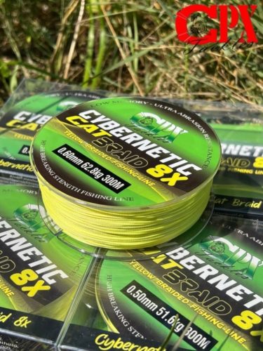 CPX Cybernetic CAT X8 Braid Line - fonott zsinór - Yellow - 300m - 0,60mm