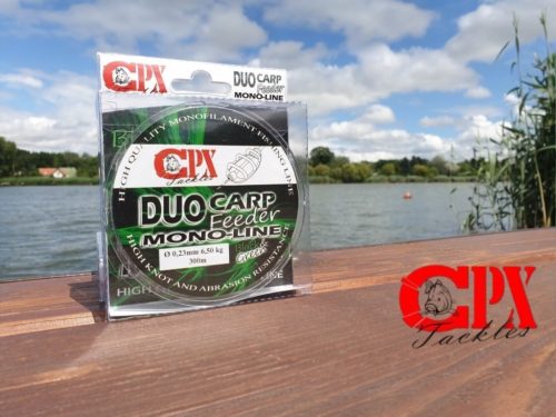 CPX - DUO CARP FEEDER MONO-LINE zsinór - BLACK & GREEN - 300m - 0,28mm