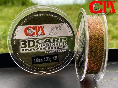 CPX 3D Carp Hooklink Cameleon - Monofil előke zsinór - 25m - 0,20mm