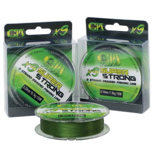 CPX X9 SUPER STRONG fonott zsinór - 150m - 0,20mm/16,10kg