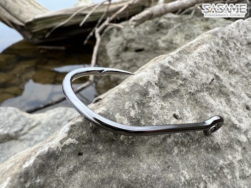 SASAME Kamikaze füles harcsázó horog - Black Nickel - 6/0