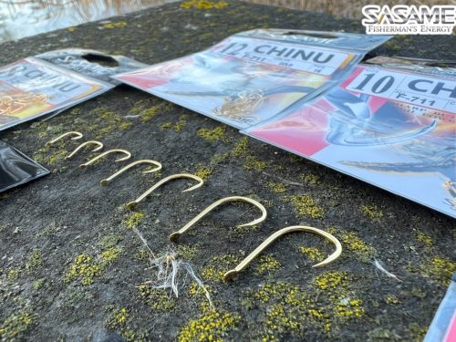 SASAME Chinu lapkás pontyozó horog - Gold - 1