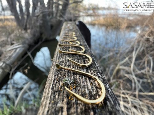 SASAME Chinu lapkás pontyozó horog - Gold - 6