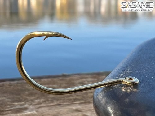 SASAME Chinu Ringed füles pontyozó horog - Gold - 6