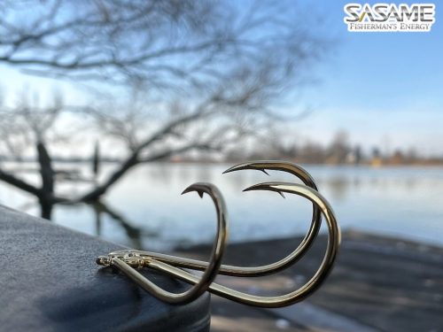 SASAME Chinu Ringed füles pontyozó horog - Gold - 6