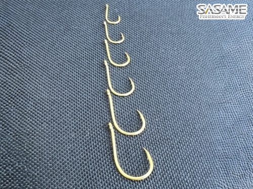 SASAME Chinu Ringed füles pontyozó horog - Gold - 8