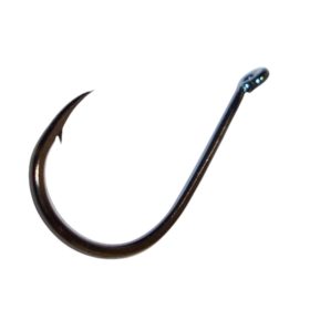   SASAME Chinu Ringed füles pontyozó horog - Black Nickel - 1