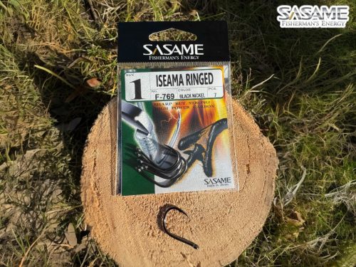 SASAME Iseama Ringed füles pontyozó horog - Black Nickel - 6