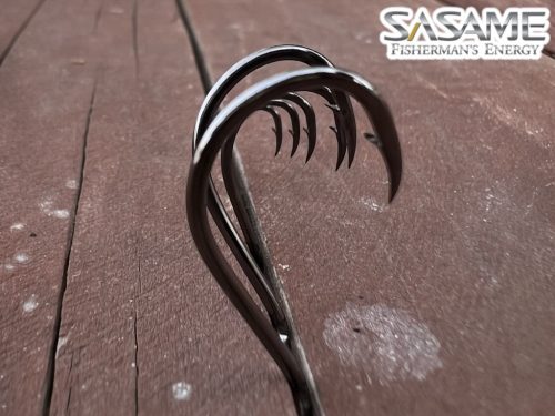 SASAME Beak Ringed füles pontyozó horog - Black Nickel - 1