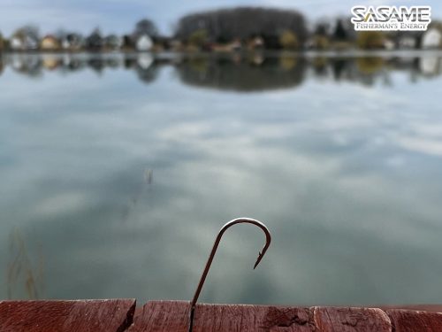 SASAME Chika lapkás pontyozó, keszegező horog - Nickel - 12