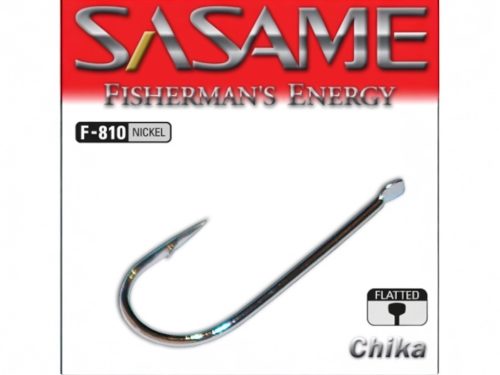SASAME Chika lapkás pontyozó, keszegező horog - Nickel - 14