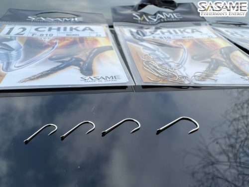 SASAME Chika lapkás pontyozó, keszegező horog - Nickel - 14
