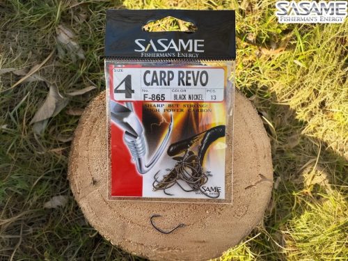 SASAME Carp Revo füles pontyozó horog - Black Nickel - 2