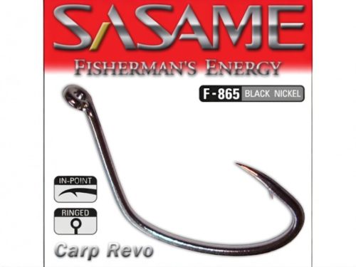 SASAME Carp Revo füles pontyozó horog - Black Nickel - 4