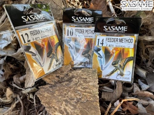 SASAME Feeder Method szakáll nélküli horog - Black Nickel - 12