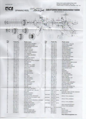 Tica GALANT LONGCAST távdobó elsőfékes orsó 7+1BB pótdobbal