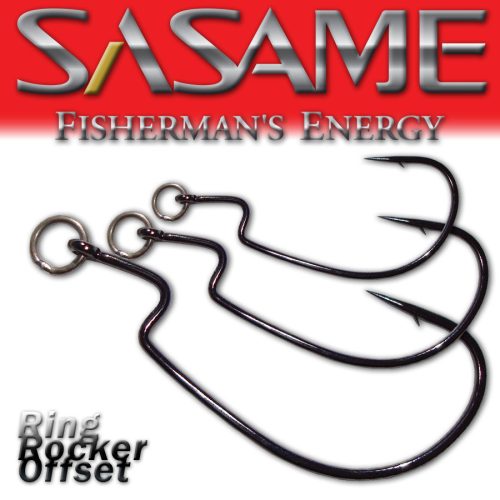 SASAME Ring Rocker Offset speciális horog - Black Nickel - 1/0