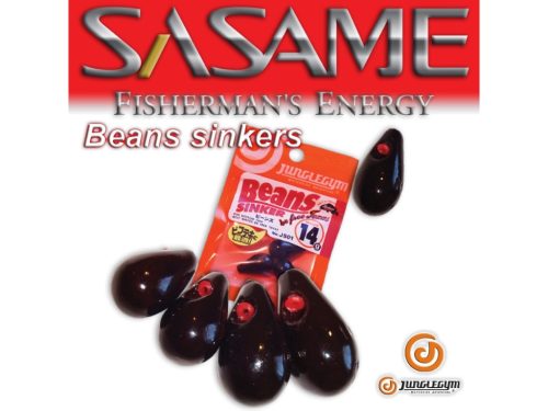 SASAME Beans Sinkers betétes ólomsúly offset horoghoz - Black - 17,5gr