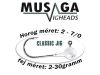 Musaga Classic Jig horog fejjel - 2/0 - (5db/csomag) - 10,0gr