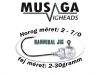Musaga Hannibal Jig horog fejjel - 6/0 - (5db/csomag) - 15,0gr