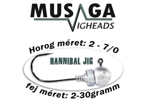 Musaga Hannibal Jig horog fejjel - 6/0 - (5db/csomag) - 15,0gr