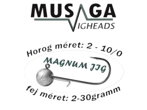 Musaga Magnum Jig horog fejjel - 5/0 - (3db/csomag) - 10,0gr