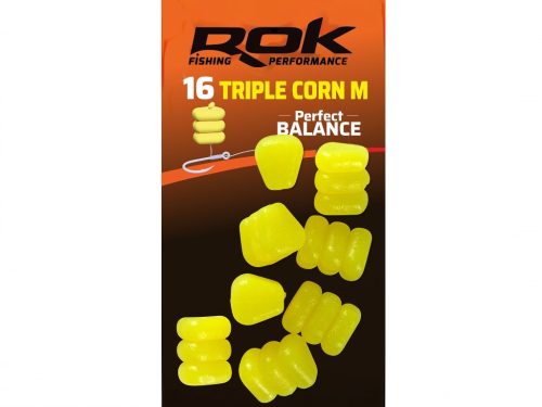 ROK Balanszírozott Tripla műkukorica M - Triple Corn Medium -  16 darab/blister - Sárga