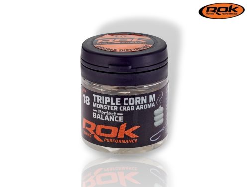 ROK Balanszírozott DIPPELT Tripla műkukorica M - Triple Corn Medium in DIP - 18 darab/üveg - Monster Crab - Fehér