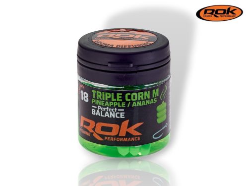 ROK Balanszírozott DIPPELT Tripla műkukorica M - Triple Corn Medium in DIP - 18 darab/üveg -  Pineapple - Zöld