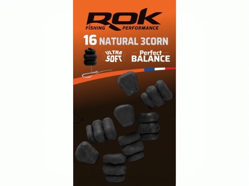 ROK Balanszírozott Tripla natúr műkukorica - Natural 3Corn Ultra Soft - 16 darab/blister - Fekete
