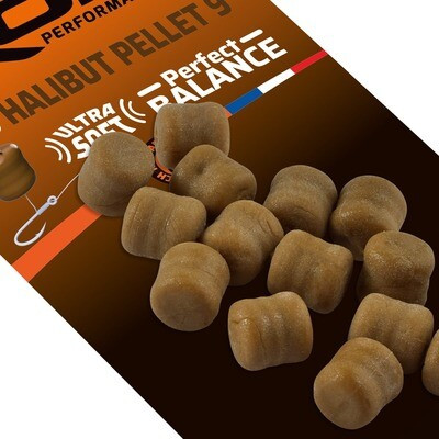 ROK Halibut Pellet 9mm - balanszírozott 20db/bliszter - Barna