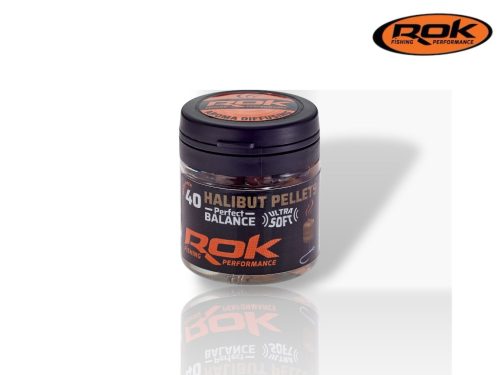 ROK Halibut DIPPELT Pellet 9mm - balanszírozott 40db/üveg - Barna