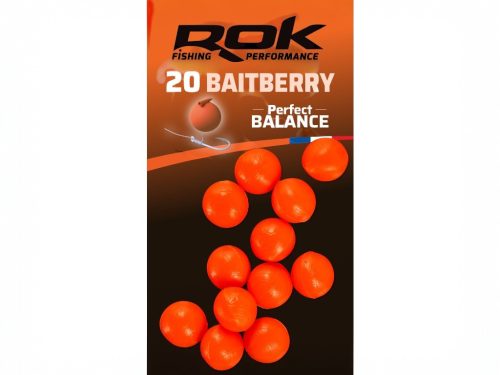 ROK Balanszírozott Csalizó Bogyó - Baitberry - 20 darab/bliszter - Narancs
