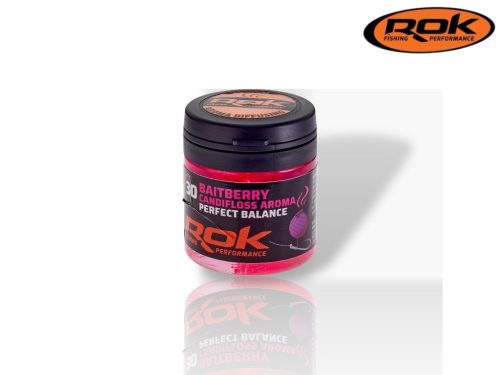 ROK Balaszírozott és Ízesített Csalizó Bogyó - Baitberry DIPPED - 30 darab/üveg -  Pink - Candy floss