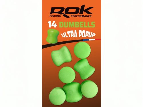 ROK Dumbells - Ultra Pop-up 14db/ Blister - Zöld
