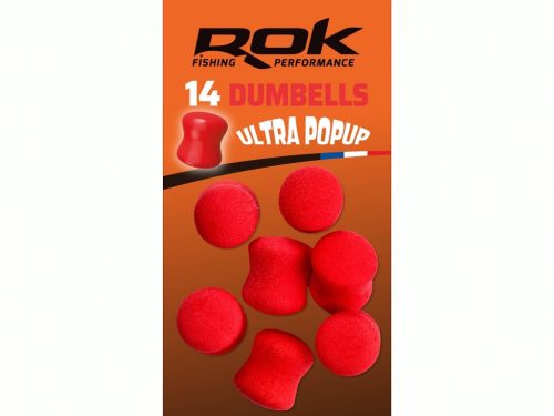 ROK Dumbells - Ultra Pop-up 14db/ Blister - Piros