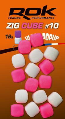 ROK Zig Cube Mix 10mm - Ultra Pop-up 16db/blister - Pink/Fehér