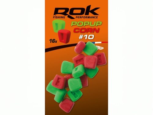 ROK Pop-up Corn 10mm - Ultra Pop-up 16 darab/csomag - Piros/Zöld