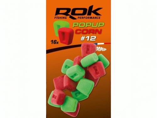 ROK Pop-up Corn 12mm - Ultra Pop-up 16 darab/csomag - Piros/Zöld